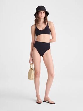Left on Friday SET TOP & BOTTOM Hi Tide High Waist Bikini Bottoms & Sunday Top